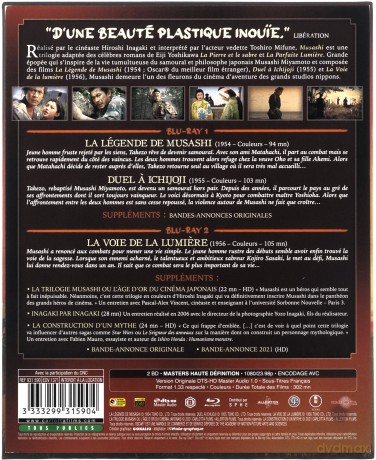 Musashi Trilogy: Samurai I: Musashi Miyamoto / Samurai II: Duel at Ichijoji Temple / Samurai III: Duel at Ganryu Island [BOX] [2xBlu-Ray]