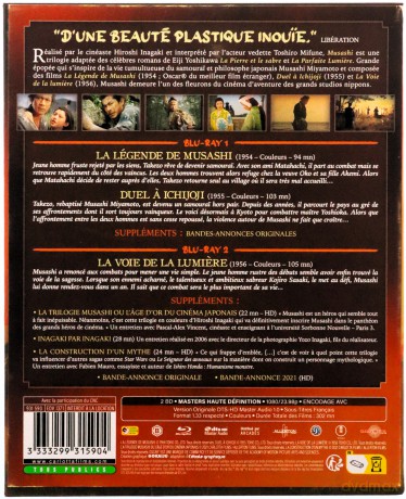 Musashi Trilogy: Samurai I: Musashi Miyamoto / Samurai II: Duel at Ichijoji Temple / Samurai III: Duel at Ganryu Island [BOX] [2xBlu-Ray]
