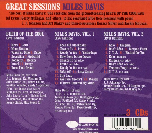 Miles Davis: Great Sessions [3CD]
