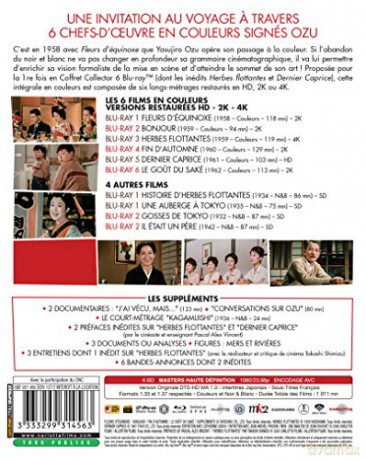 Ozu Collection: Equinox Flower / Good Morning / Floating Weeds / Late Autumn / The End of Summer / An Autumn Afternoon [BOX] [6xBlu-Ray]