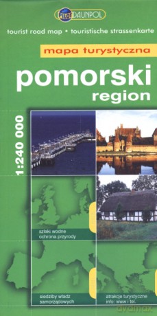 Region pomorski. Mapa turystyczna w skali 1:240 000 [KSIĄŻKA]