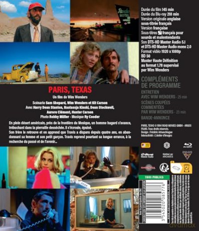 Paris, Texas (Paryż, Teksas) [Blu-Ray]