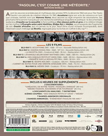 Pasolini 100 years old! In 9 films [BOX] [9xBlu-Ray]