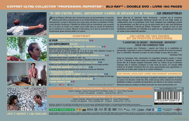 The Passenger (Zawód: reporter) [Blu-Ray]+[DVD]