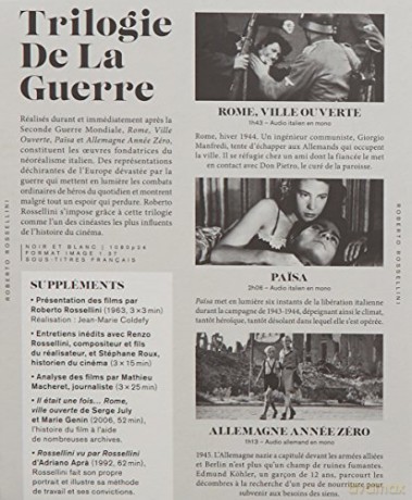 Roberto Rossellini - The War Trilogy: Rome, Open City / Paisa / Germany, Year Zero [BOX] [3xBlu-Ray]