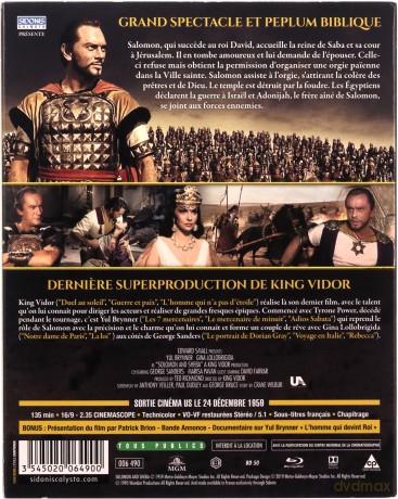 Solomon and Sheba (Salomon i królowa Saby) [Blu-Ray]