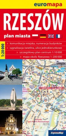 Rzeszów. Euromapa. Plan miasta w skali 1:20 000 [KSIĄŻKA]