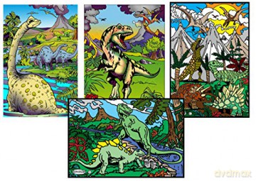 Sericolor Tableaux Velours Pockets Dinosaures
