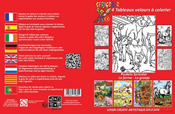 SERICOLOR Tableaux Velours Pockets LA Ferme