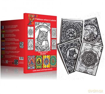 Sericolor Tableaux Velours Pockets Mandalas