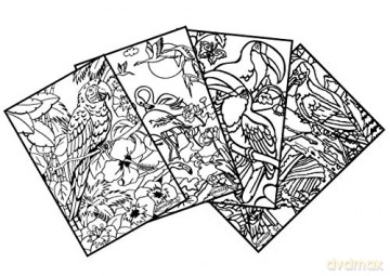 Sericolor Tableaux Velours Pockets Oiseaux