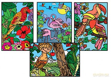 Sericolor Tableaux Velours Pockets Oiseaux