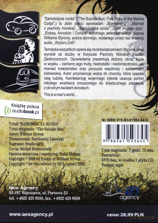 Samobójcza runda. Książka audio CD MP3 - [Audiobook]