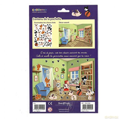 Tabac du Bassigny - Gommettes repositionnables Chats et Chiens