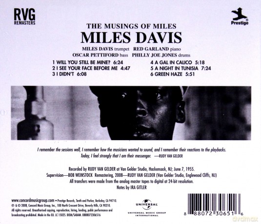 Miles Davis: The Musings Of Miles (RVG) [CD]
