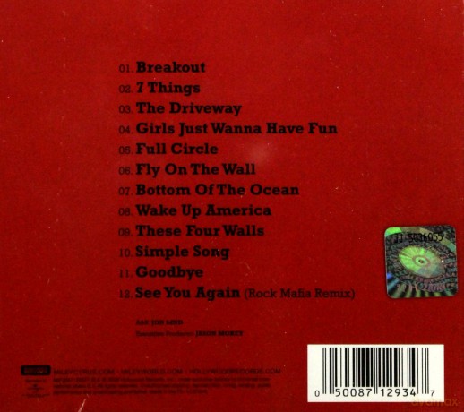 Miley Cyrus: Breakout (Polska Cena!!) [CD]
