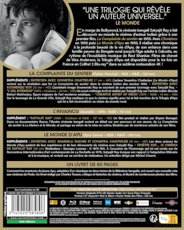 The Apu Trilogy Part 1-3 (Droga do miasta / Nieugięty / Świat Apu) [BOX] [3xBlu-Ray]