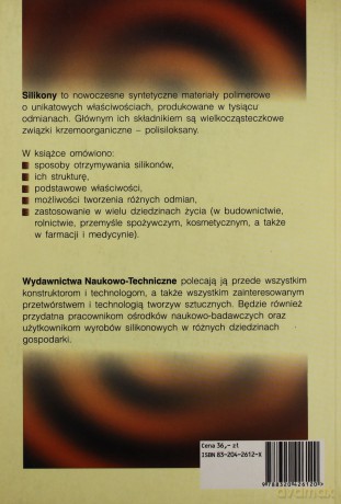 Silikony. Właściwości i zastosowanie - Maria Zielecka, Paweł Rościszewski [KSIĄŻKA]