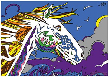 Tete DE Cheval Version Mandala - Tableau A COLORIER