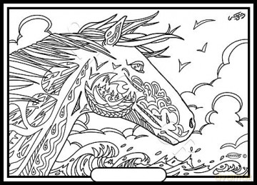 Tete DE Cheval Version Mandala - Tableau A COLORIER