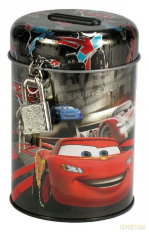 Skarbonka z kłódką CARS [KSIĄŻKA]