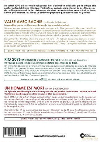 Valse avec Bachir + Rio 2096 + Un Homme est Mort