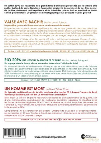 Valse avec Bachir + Rio 2096 + Un Homme est Mort