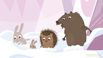 Un hérisson dans la Neige