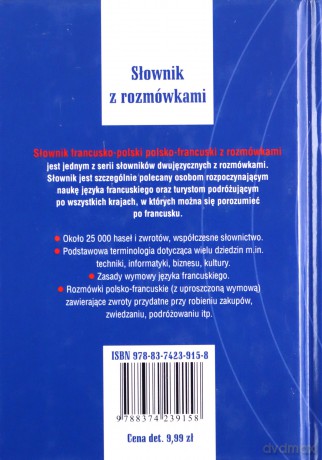 Słownik francusko-polski, polsko-francuski z rozmówkami - Mirosława Słobodska [KSIĄŻKA]