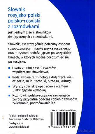 Słownik rosyjsko-polski, polsko-rosyjski z rozmówkami [KSIĄŻKA]