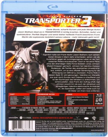 Transporter 3 [Blu-Ray]