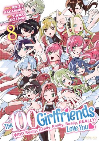 100 Girlfriends Who Really Really Vol 8 - Rikito Nakamura [KOMIKS]