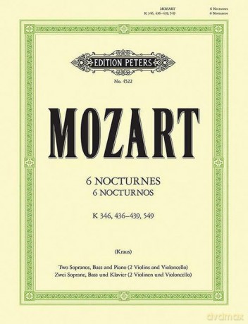 6 Nocturnes - Wolfgang Ama Mozart [KSIĄŻKA]