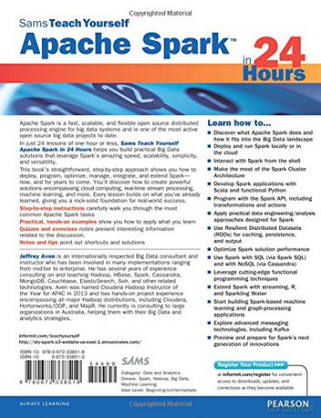 Apache Spark In 24 Hours Sams Teach Your - Jeffrey Aven [KSIĄŻKA]
