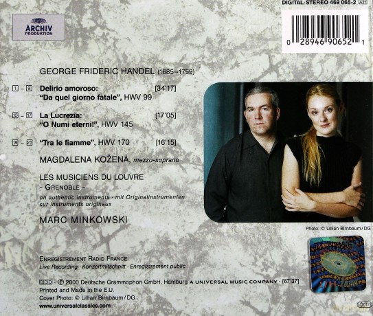 Minkowski,Les Musiciens.Du Louvre: Handel; Italian Cantatas [CD]