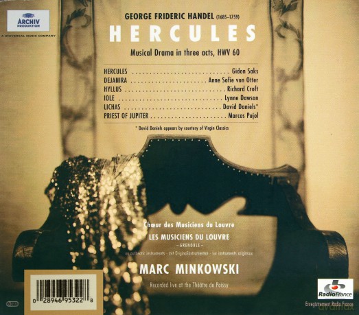 Minkowski,Les Musiciens.Du Louvre: Handel Hercules [3CD]