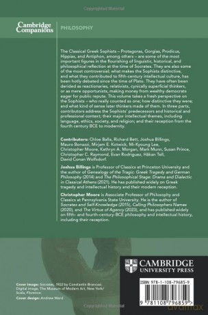 Cambridge Companion To The Sophists - Joshua Billings [KSIĄŻKA]