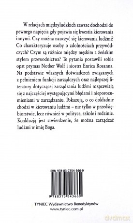 Sztuka kierowania ludźmi - Enrica Rosanna, Notker Wolf OSB [KSIĄŻKA]