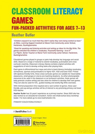 Classroom Literacy Games For Vcop - Heather Butler [KSIĄŻKA]