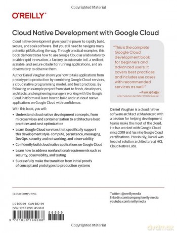 Cloud Native Development With Google Clo - Daniel Vaughan [KSIĄŻKA]