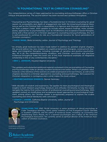 Counseling And Psychotherapy - Tan Siang Yang [KSIĄŻKA]