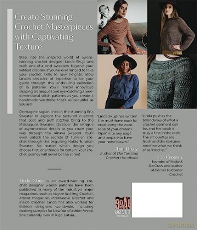 Crochet Sweaters With A Textured Twist - Linda Skuja [KSIĄŻKA]