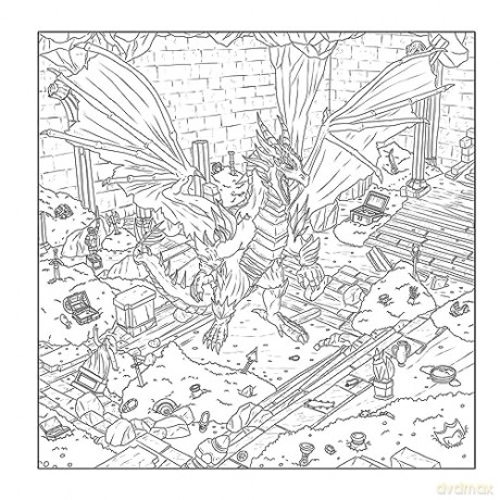 Dungeonmeister Goblin Quest Coloring Bk - Jef Aldrich [KSIĄŻKA]