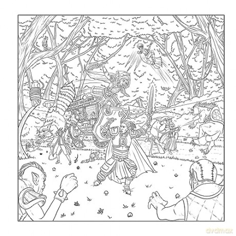 Dungeonmeister Goblin Quest Coloring Bk - Jef Aldrich [KSIĄŻKA]