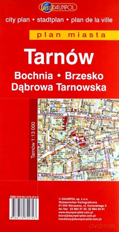 Tarnów. Bochnia. Brzesko. Dąbrowa Tarnowska. Plan miasta w skali 1:13 000 [KSIĄŻKA]