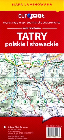 Tatry polskie i słowackie. Mapa turystyczna w skali 1:50 000 [KSIĄŻKA]