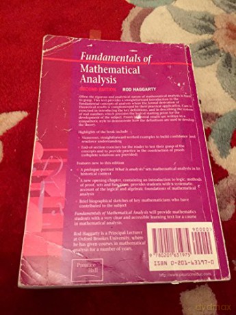 Fundamentals Of Mathematical Analysis - Rod Haggarty [KSIĄŻKA]
