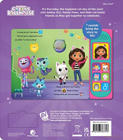 Gabbys Dollhouse Happy Purrsday - Pi Kids [KSIĄŻKA]