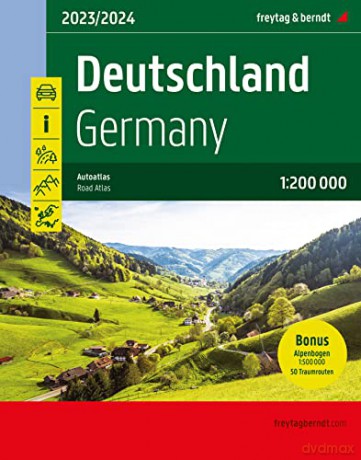 Germany With Alps Road Atlas 1200 [KSIĄŻKA]