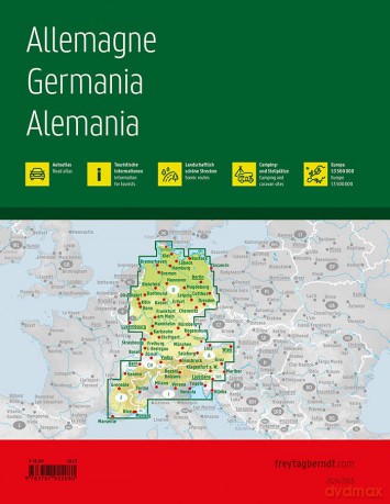 Germany With Alps Road Atlas 1200 [KSIĄŻKA]
